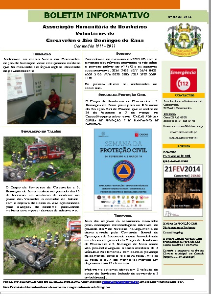 Boletim Informativo nº 2 / 2014