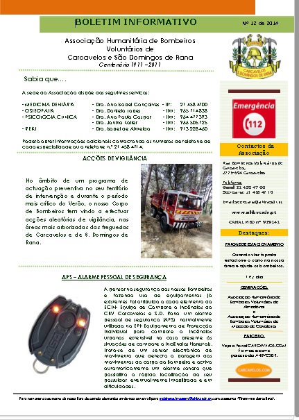 Boletim Informativo nº 12 / 2014